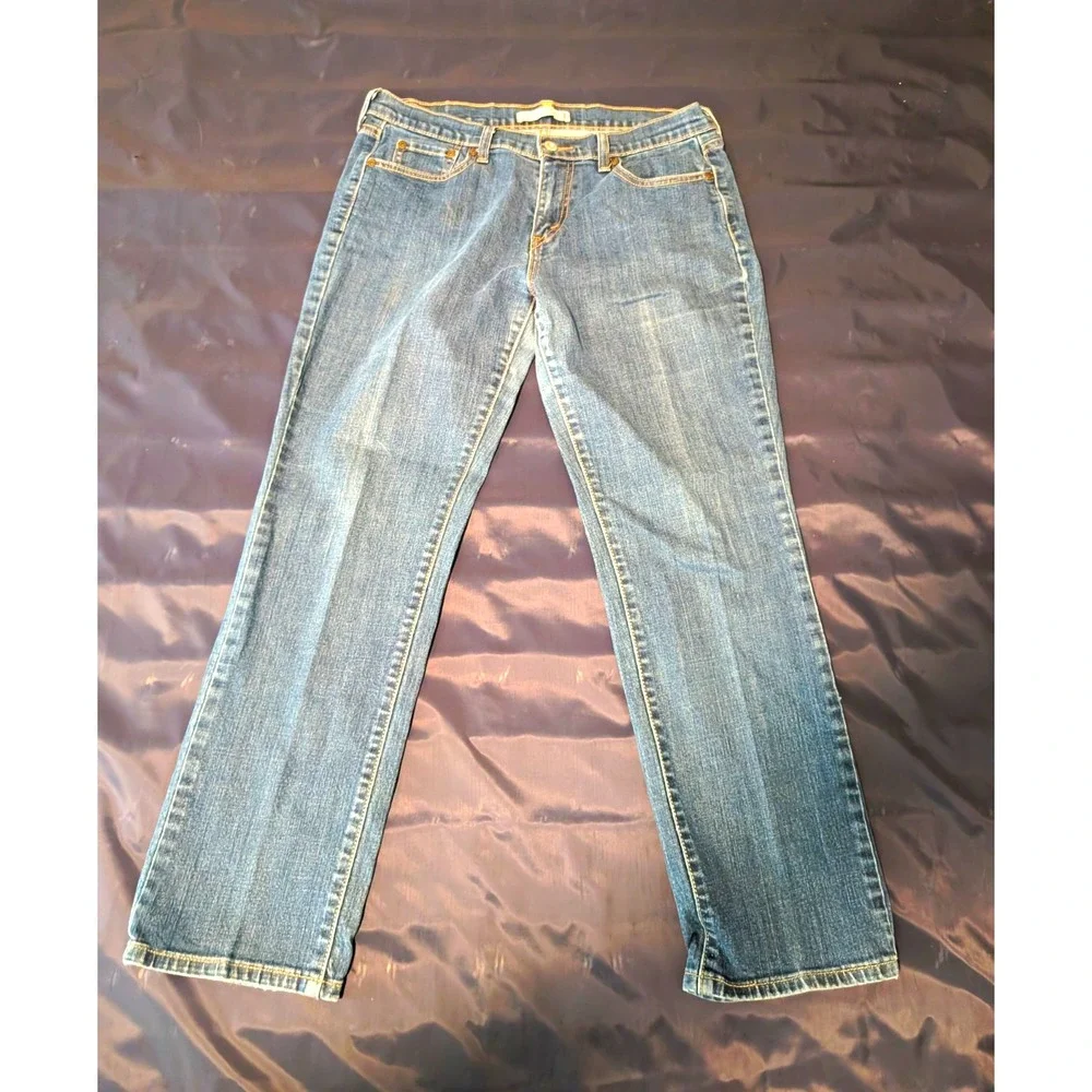 Levi's 505 Straight Fit Mens Size 32x28 Med Wash Blue Denim Jeans Cotton Blend